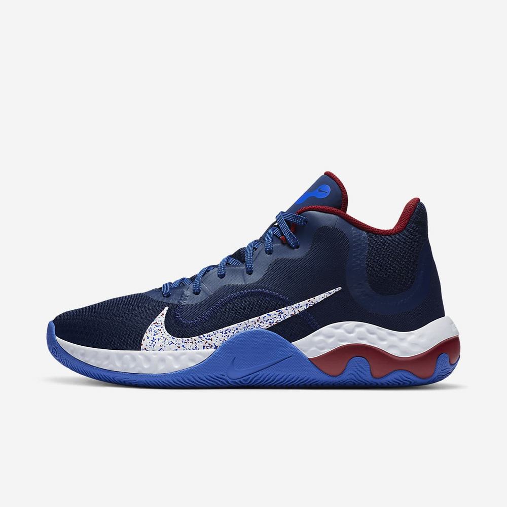 Chaussure De Basket Nike Renew Elevate Bleu 9827-564 Blue Void/Racer Blue/Deep Royal Blue/White Femme | SZZ-08177988